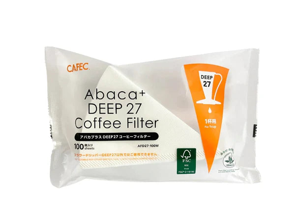Cafec Deep 27 Abaca+ Paper Filter