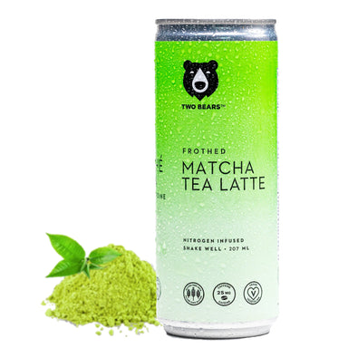 Two Bears - Frothed Matcha Tea Oat Latte (Cold Brew Cans)