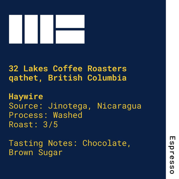 Haywire - 32 Lakes Coffee Roasters (qathet, British Columbia)