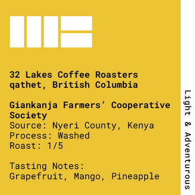 Giankanja Farmers' Cooperative Society - 32 Lakes Coffee Roasters (qathet, British Columbia)