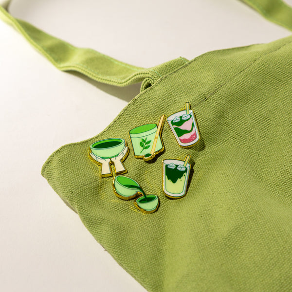 Matcha Pour Enamel Pin