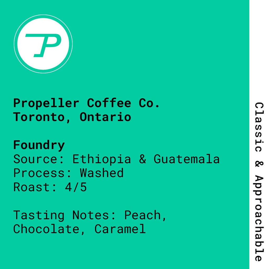 Foundry Propeller Coffee Co. (Toronto, Ontario) The Roasters Pack