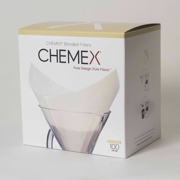 Chemex PreFolded Square Filters (100 Filters) - The Roasters Pack - Coffee Gear