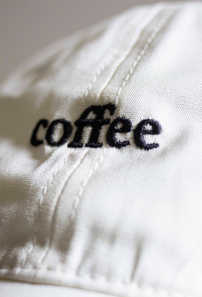 "Coffee" Hat - Natural white with black stitching - The Roasters Pack - Coffee Gear
