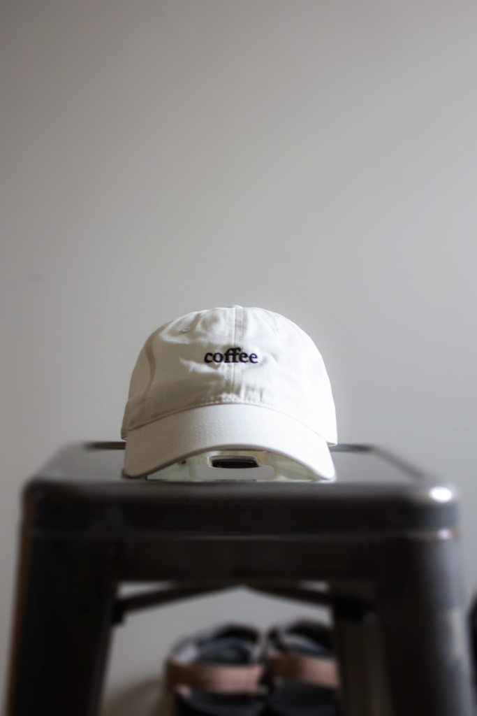 "Coffee" Hat - Natural white with black stitching - The Roasters Pack - Coffee Gear