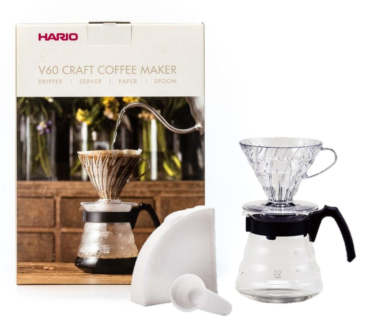 Hario Pourover Starter Kit (Dripper, Server & Filters) - The Roasters Pack - Coffee Gear