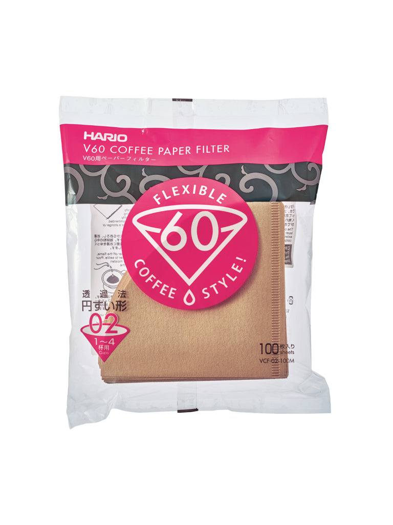 Hario V60-02 Paper Filters (100 Pack) - The Roasters Pack - Brown - Coffee Gear